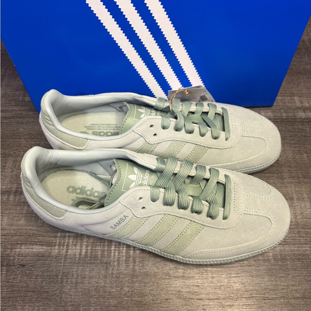 adidas Samba Sneakers in Light Green